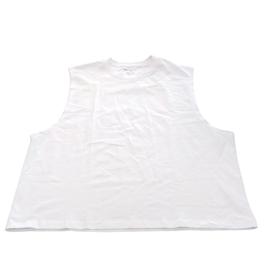 River Island White Regular Fit Tank Top Size XL Women's Casual Wear