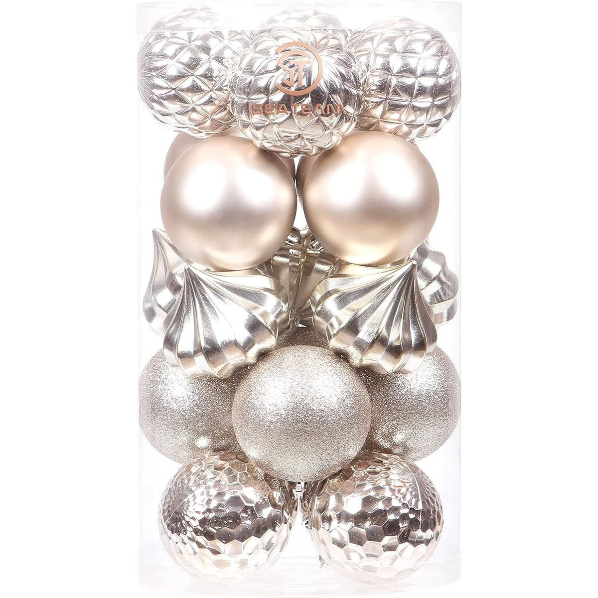 Sea Team 21 Pack Christmas Baubles Silver