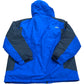 Outdoor Jacket 2XL Men's Blue Insulated Waterproof Snow Coat with Hood