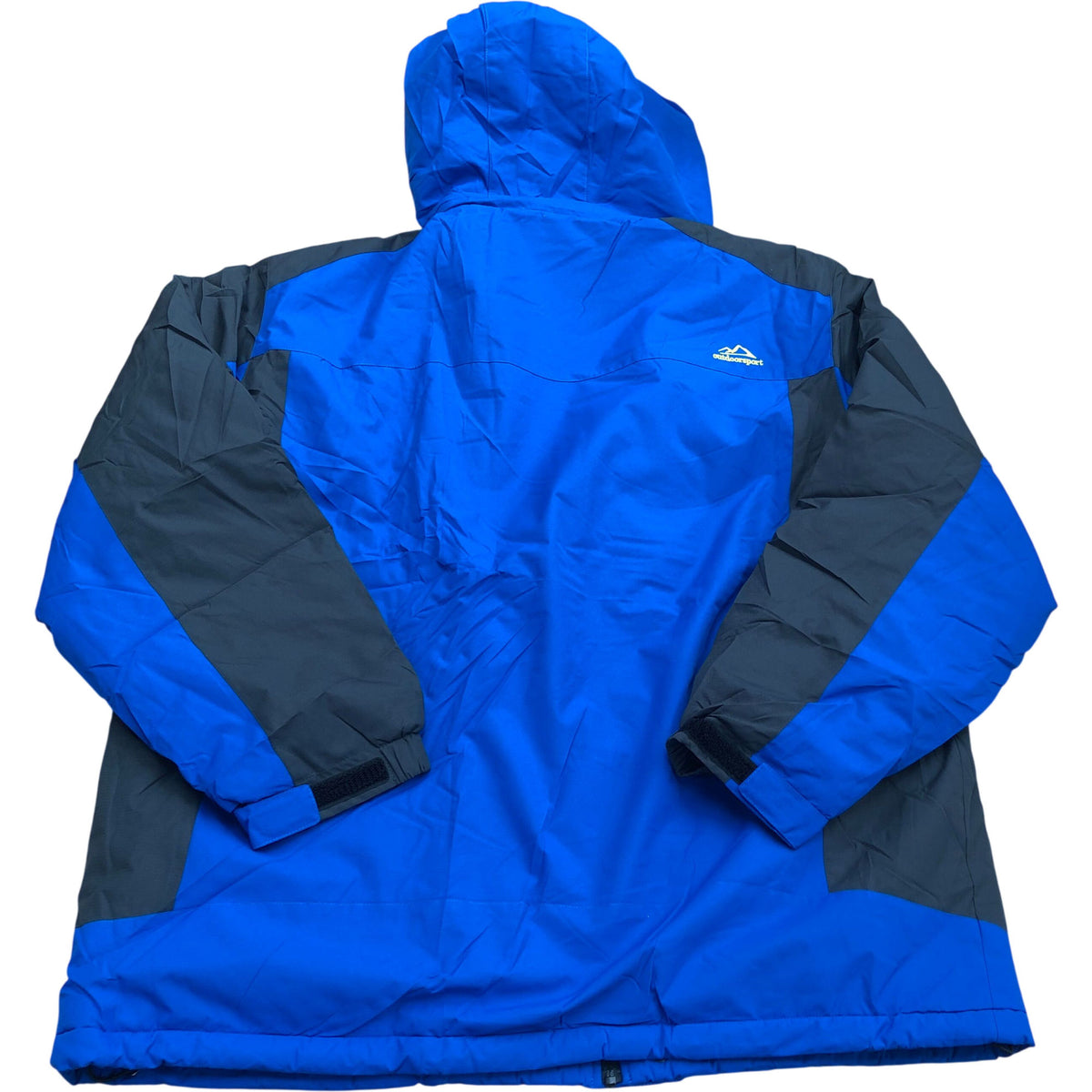 Outdoor Jacket 2XL Men's Blue Insulated Waterproof Snow Coat with Hood