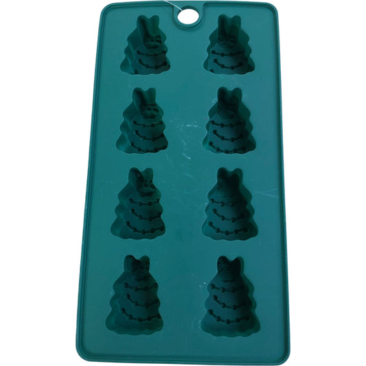 Christmas Tree Mould Set 8 Cavities Green Baking Decoration Tools