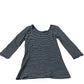 Boden Long Sleeve Top Women's Striped Scoop Neck Black White UK10