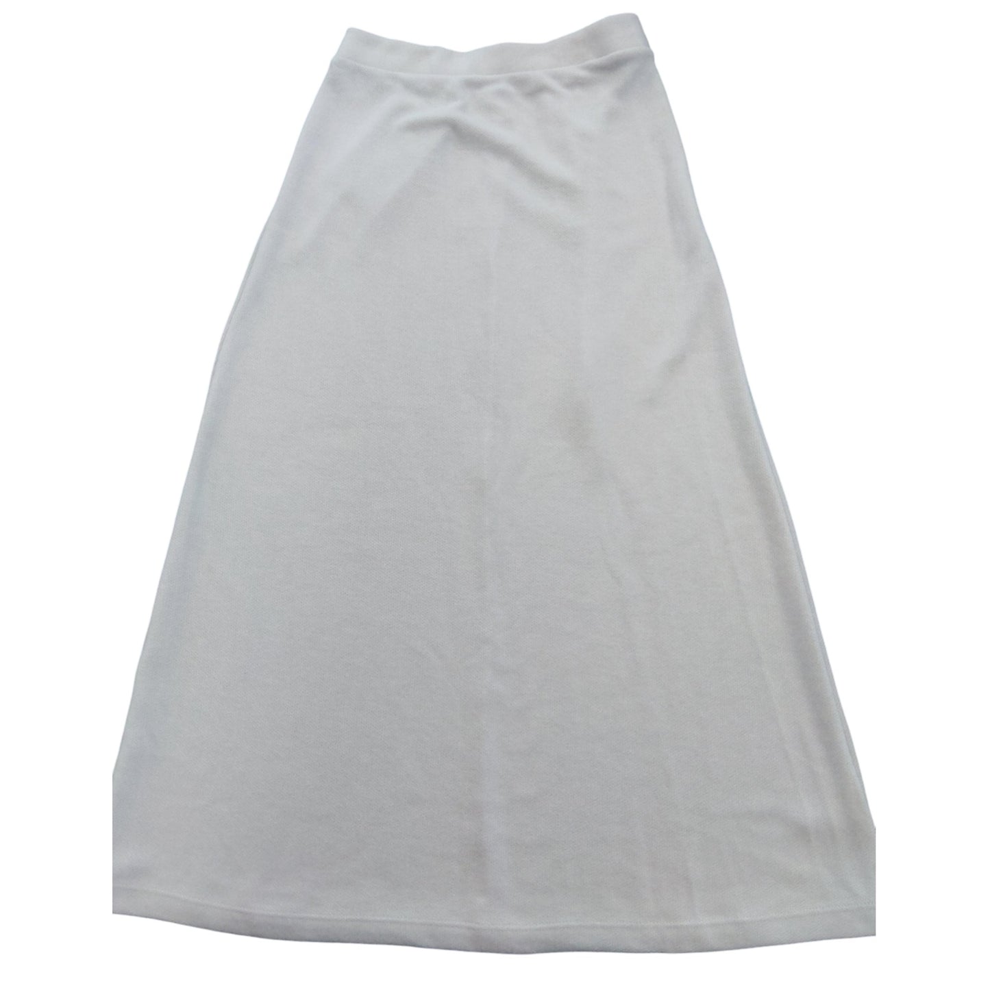 River Island Women's White Midi Skirt UK12 Viscose Casual Summer Style
