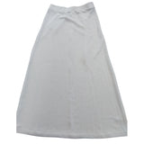 River Island Women's White Midi Skirt UK12 Viscose Casual Summer Style