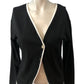 River Island Somewhere To Go Cardigan UK8 Women's Black Long Sleeve Button Up