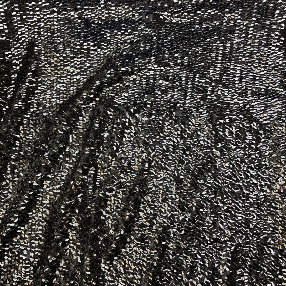 River Island Sequin Top Women's Short Sleeve UK Size 12 Silver Party Wear