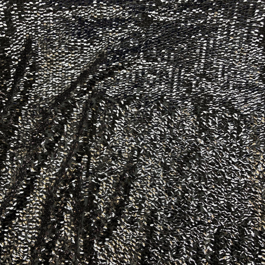 River Island Sequin Top Women's Short Sleeve UK Size 12 Silver Party Wear