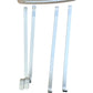 Bathroom Storage Shelves With Hooks Set Of Two Durable Metal Silver
