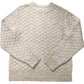 River Island Chunky Knit Sweater UK Medium Men's Cream Cable Design Wool Blend