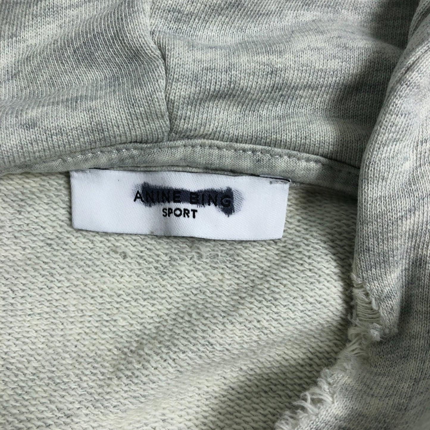 Anine Bing Sport Hoodie S/P Gray Women's Distressed Look Casual Pullover Small
