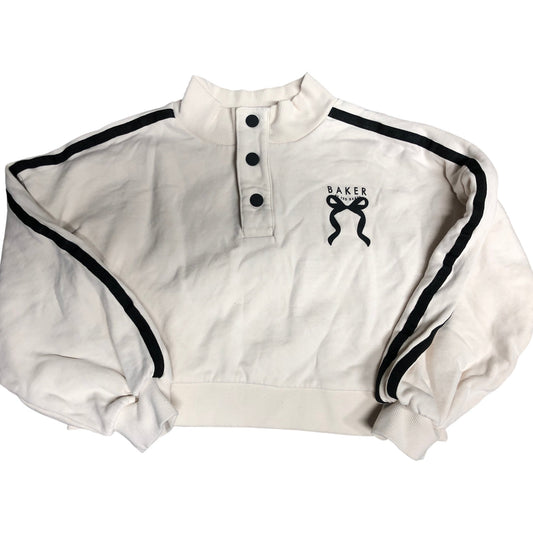 Baker By Ted Baker Girls Sweatshirt 8 Years  Cream Black Detail