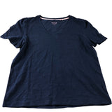 Navy V Neck T-Shirt - Size 8