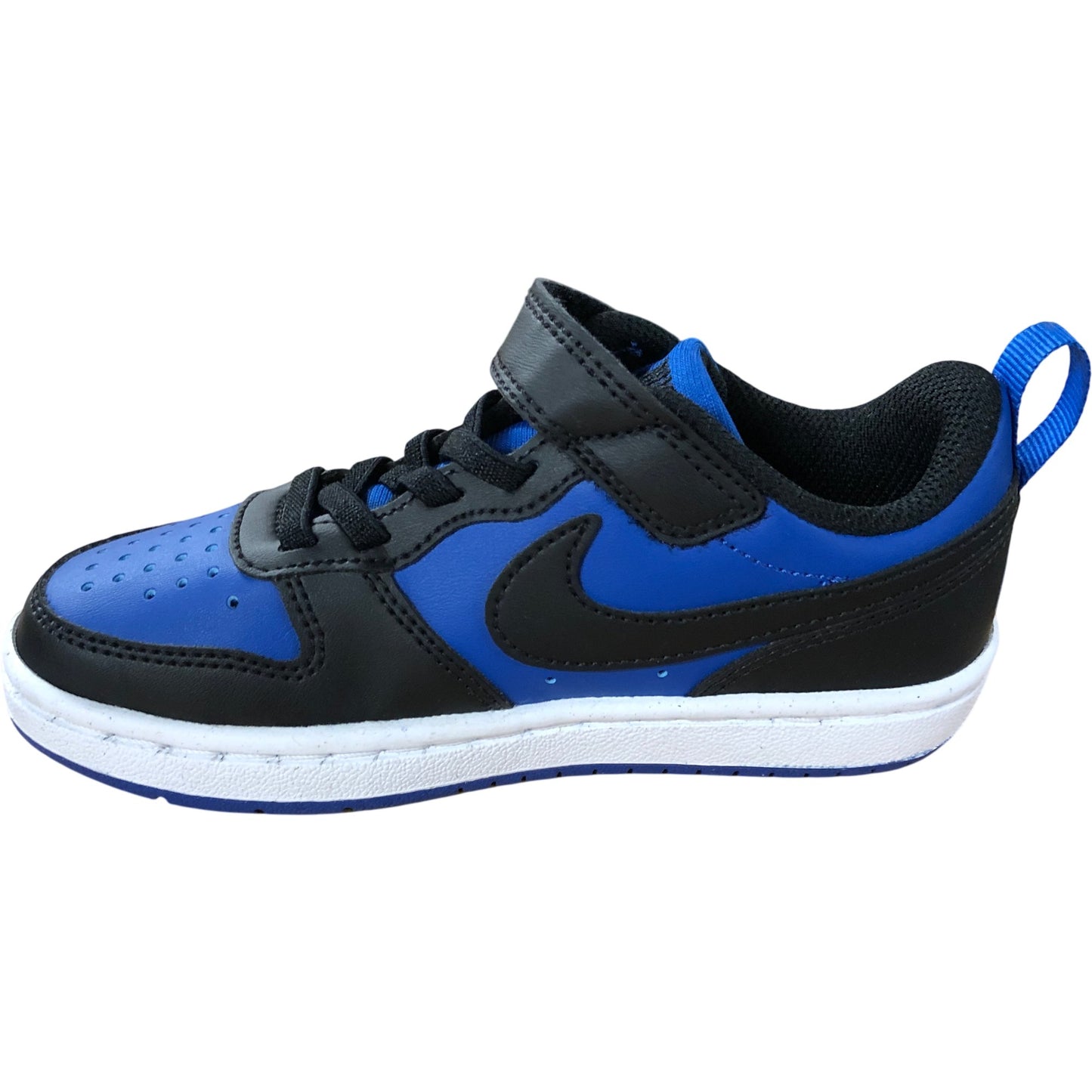 Nike HM6298 480 Air Kids Trainers UK10.5 Black Blue Non Leather Comfort