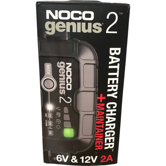 Noco Genius 2 Battery Charger 2A 6V 12V Maintainer Smart Charger New