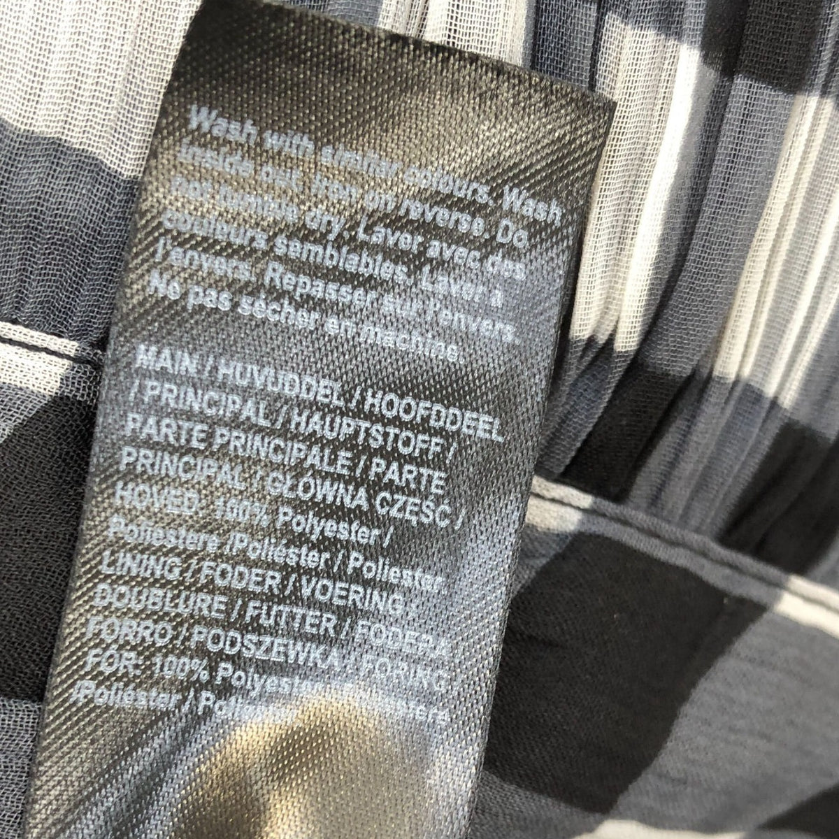 River Island Black & Grey Gingham Crop Top
