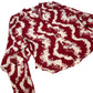 Branded Viscose Rayon Blouse Women's Red White Floral Print Long Sleeve UK14