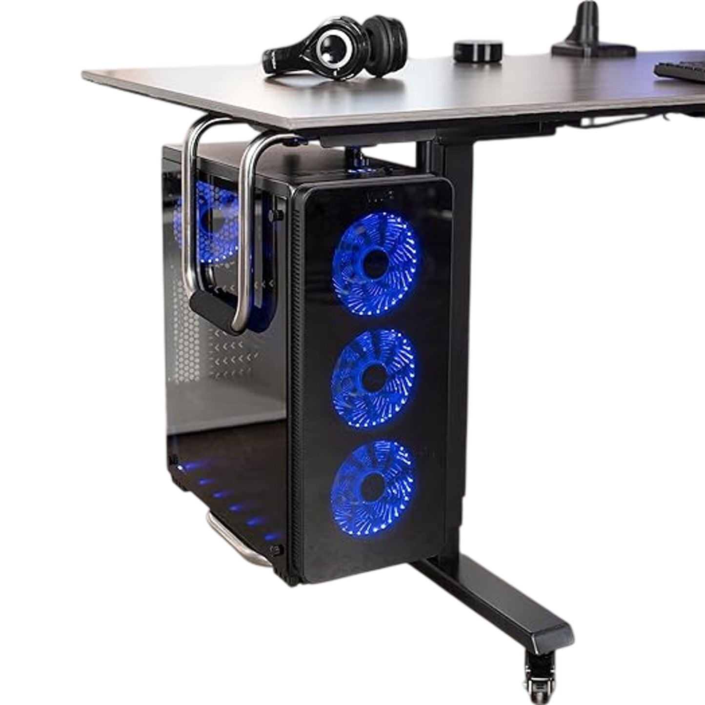 VIVO Heavy Duty Adjustable Under-Desk PC Mount Up To 66LBS(MOUNT-PC04A)