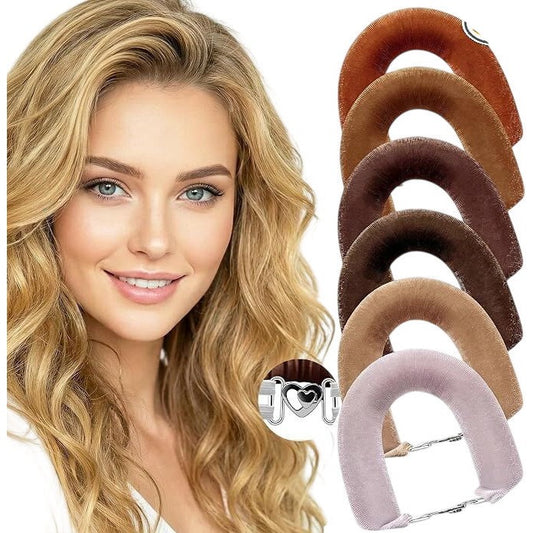 VivaSmile 6 Pack Jumbo Velvet Heatless Curlers