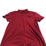 Manfinity Polo Shirt Red Men's Short Sleeve Polyester Design XL