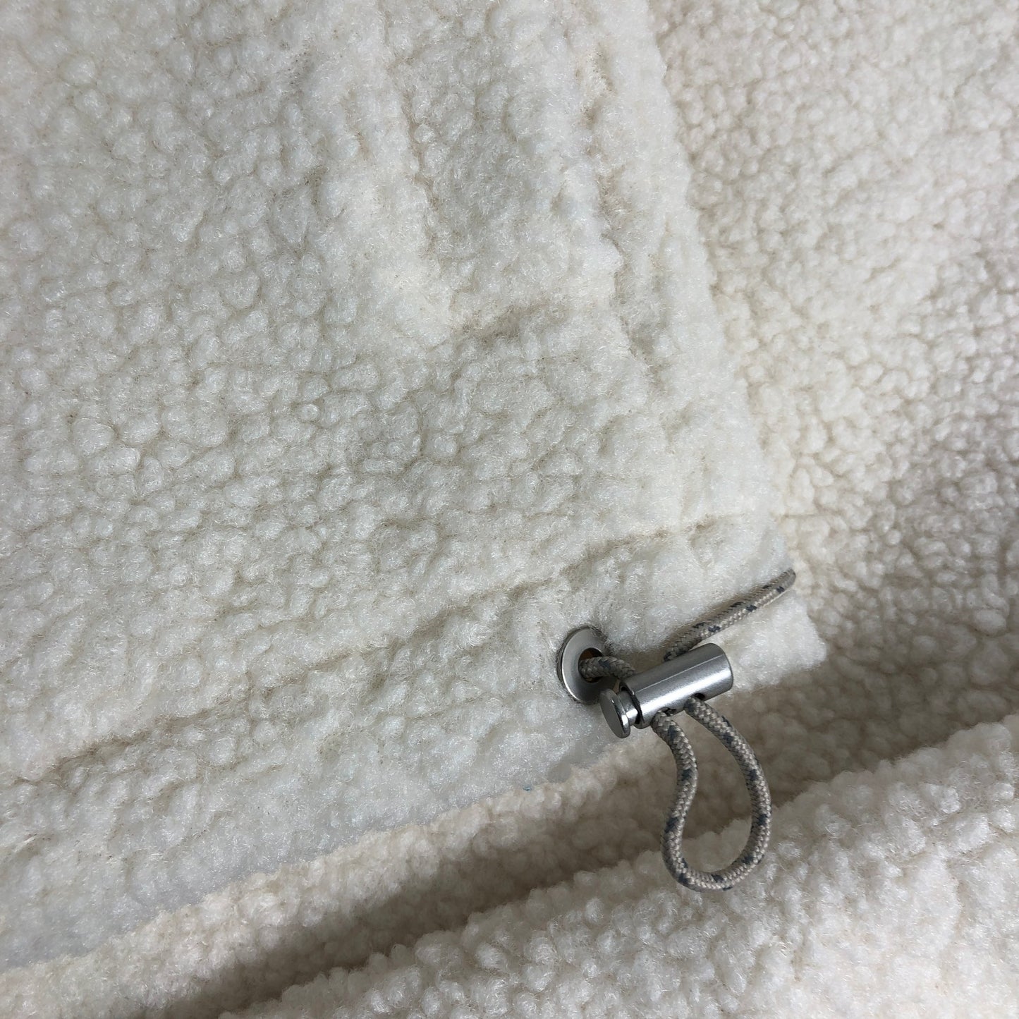 Branded Borg Jacket M Women's Cream Full Zip Soft Fleece