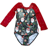 Christmas Santa Leotard Gymnastics Outfit 12 Years