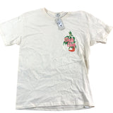 River Island Chilli Club T-Shirt 9-10 Years Kids Cream Short Sleeve Cotton