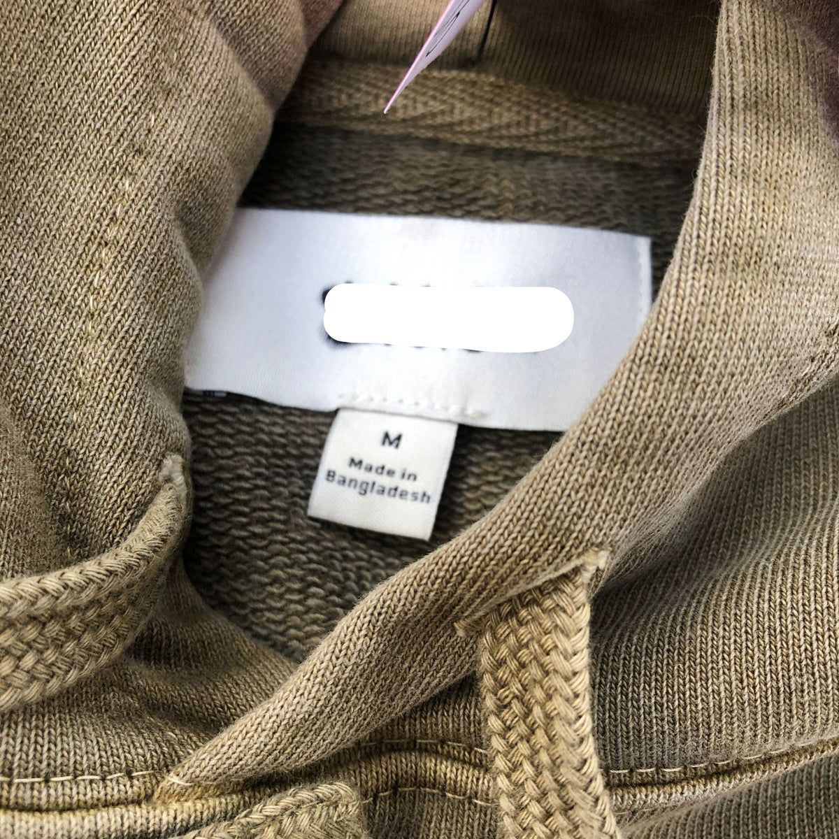 Olive Green Pullover Hooded Sweatshirt Size M