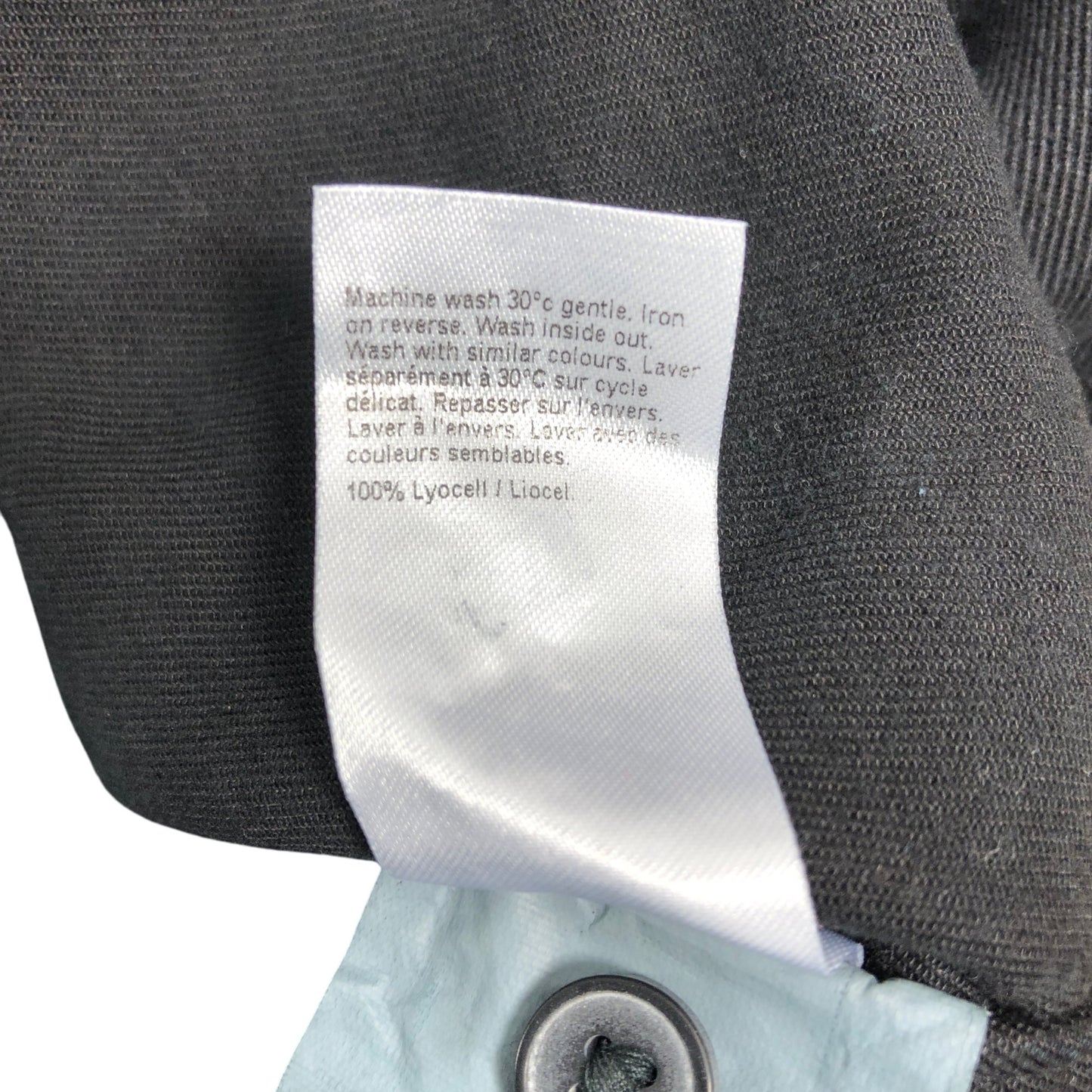 River Island Floral Embroidered Casual Shirt Black Short Sleeve Size Large