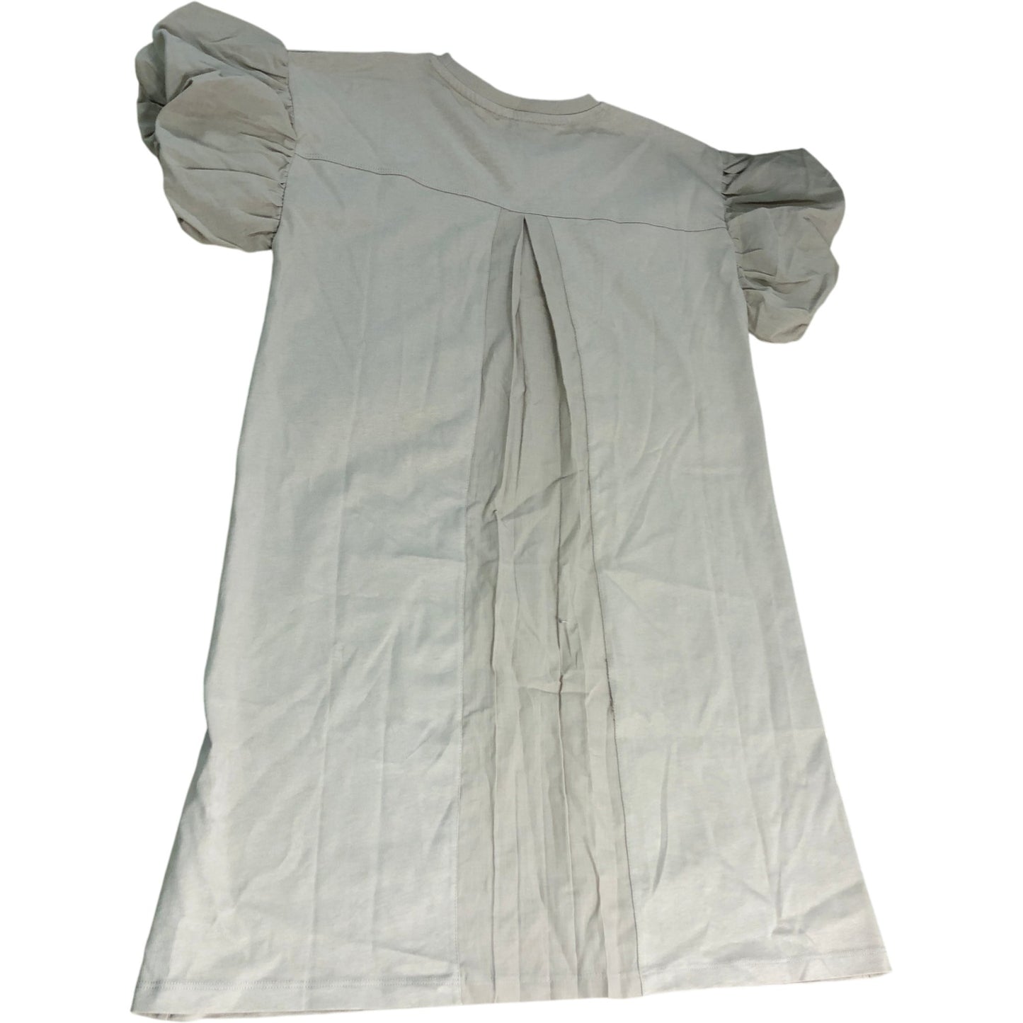 AllSaints Dress Size 12-13 Years Light Brown Cotton Short Puff Sleeves