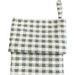 Green & White Check Christmas Stocking Holiday Décor 21"