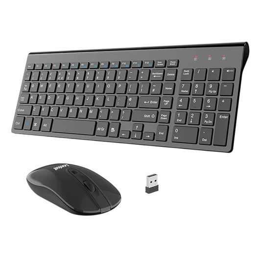 Leadsail Wireless Keyboard And Mouse Combo Set KF10 Black