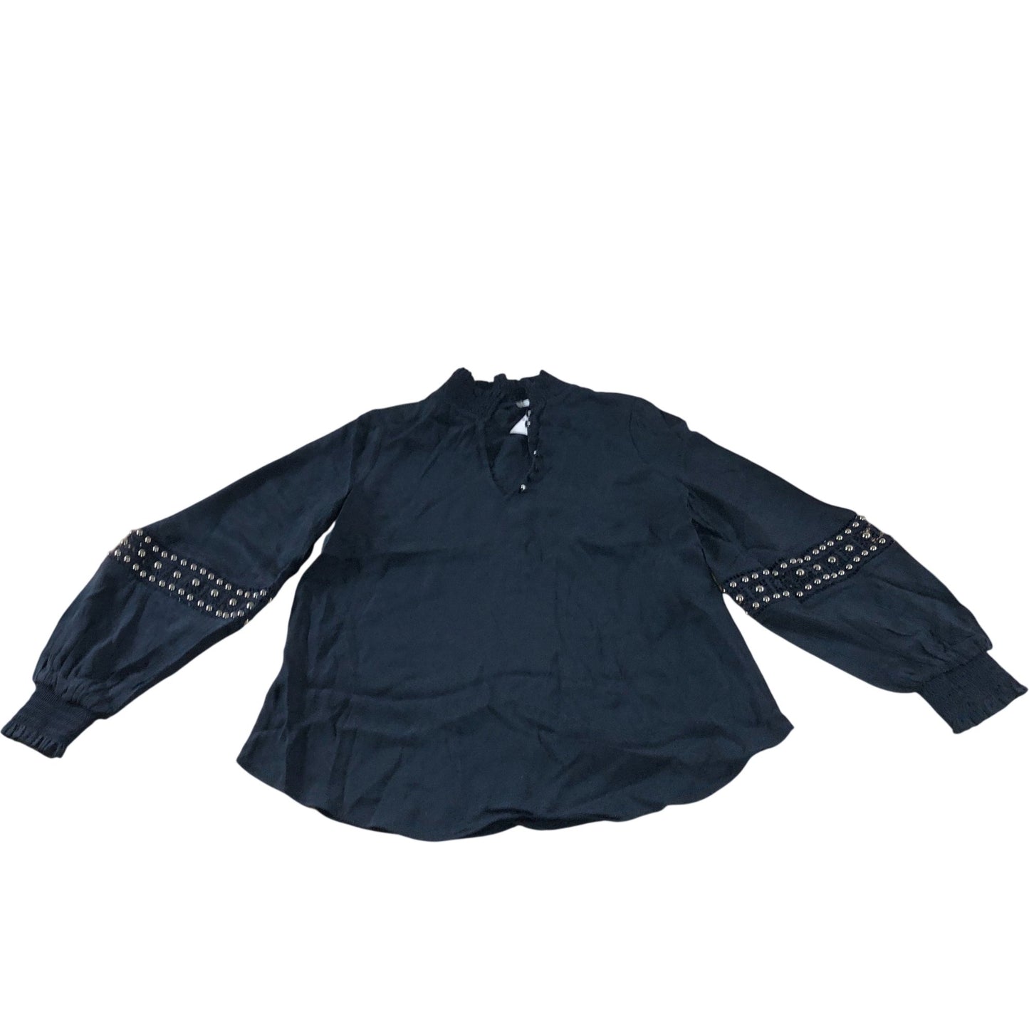 Branded Navy Beaded Top - Size 6