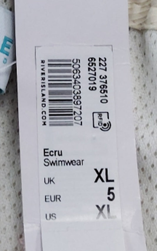 Poolside Swim Shorts XL Women's Athletic Quick Dry White Lightweight