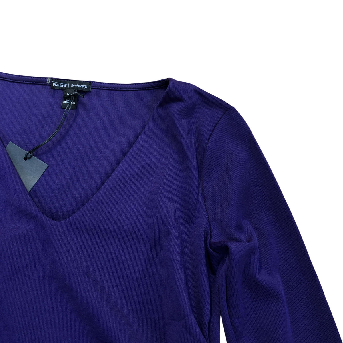 River Island Long Sleeve Bodysuit Top Purple