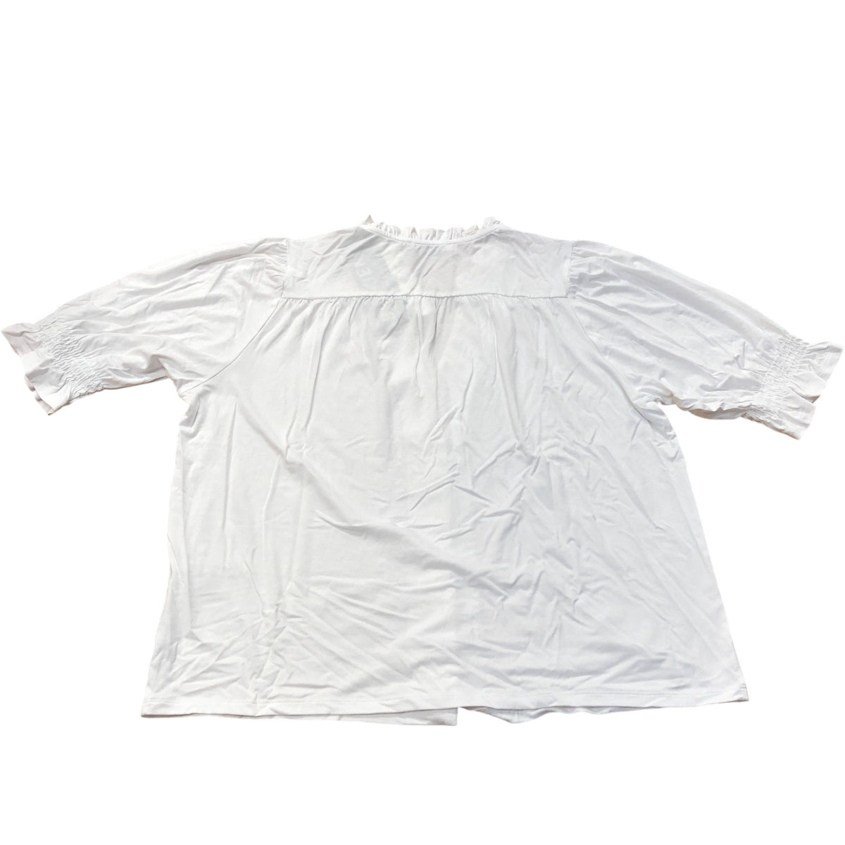 Baukjen Work to Weekend Noa Short Sleeve Blouse Pure White Size 16