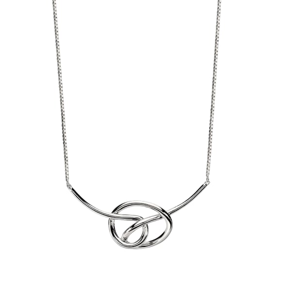 Fiorelli Sterling Silver Large Knot Necklace