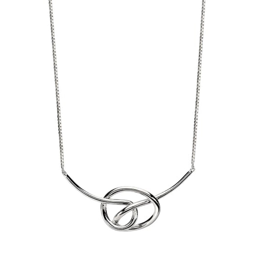 Fiorelli Sterling Silver Large Knot Necklace