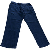 Rowena Linen Trouser 16R Women's Dark Navy Casual Trousers