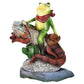 Kinberry Frog Cowboy Statue Garden Décor Fun Ornament Ideal Gift for Garden 9"