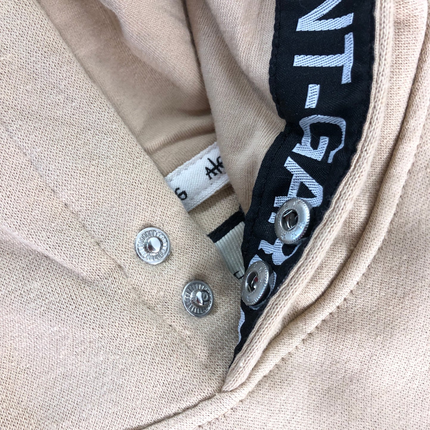 AVANT GARDE Hoodie UK L Casual Cotton Blend Beige Pullover Sweatshirt