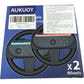 AUKUOY Switch 2 Steering Wheels 2 Pack Game Controllers Lightweight New
