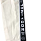 Just Don All City Sweatpants Men's Cream Comfortable Trousers Size M Ankle Zips