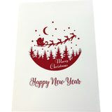 Hartensteler Pop-Up Christmas Card Santa and Reindeer
