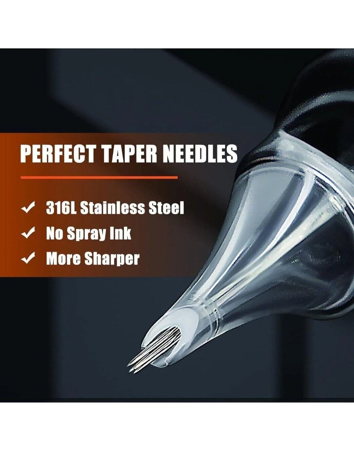 PEPAX Needle Cartridge 20 Pcs Safety Comfortable With Finger Tip For Tattooing