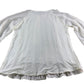 River Island UK6 Women's Pleated Blouse Long Sleeve Cream Polyester Top