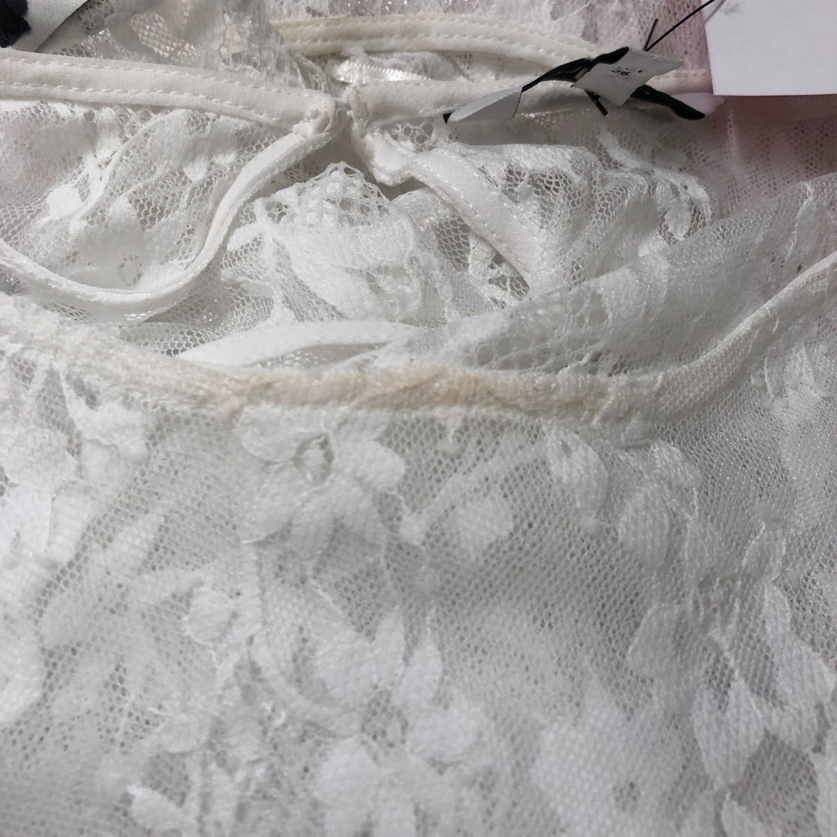 Women's White Short Sleeve Lace Blouse Size 14 Pack of 5