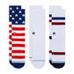 Stance The Americana 3 Pack Unisex Crew Socks M5.5-7.5 W6-8.5