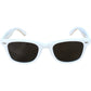 Tianyasy Square Plastic Sunglasses with Gray Lens New Unisex White Frame