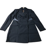 Black Double Breasted Jacket Women's Sequin Detail