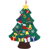 DIY Felt Christmas Tree Set with Craft Ornaments for Kids